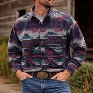 Cabela's Multicolor Patterned Men's Shirt